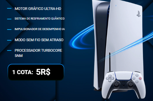PS5 Slim Digital 825GB - O SORTEIO SÓ VAI ACONTECER QUANDO TODAS AS COTAS FOREM VENDIDAS!