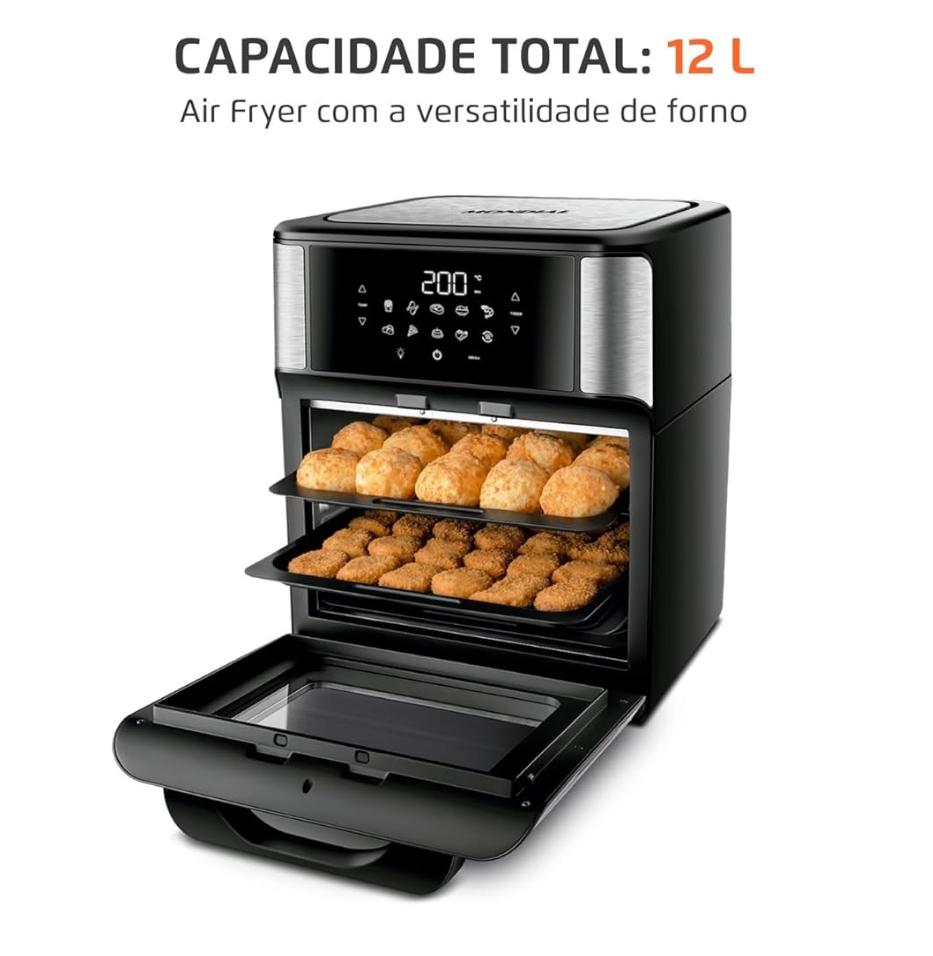 Fritadeira Elétrica Air Fryer Forno Mondial AFON-12L-GI