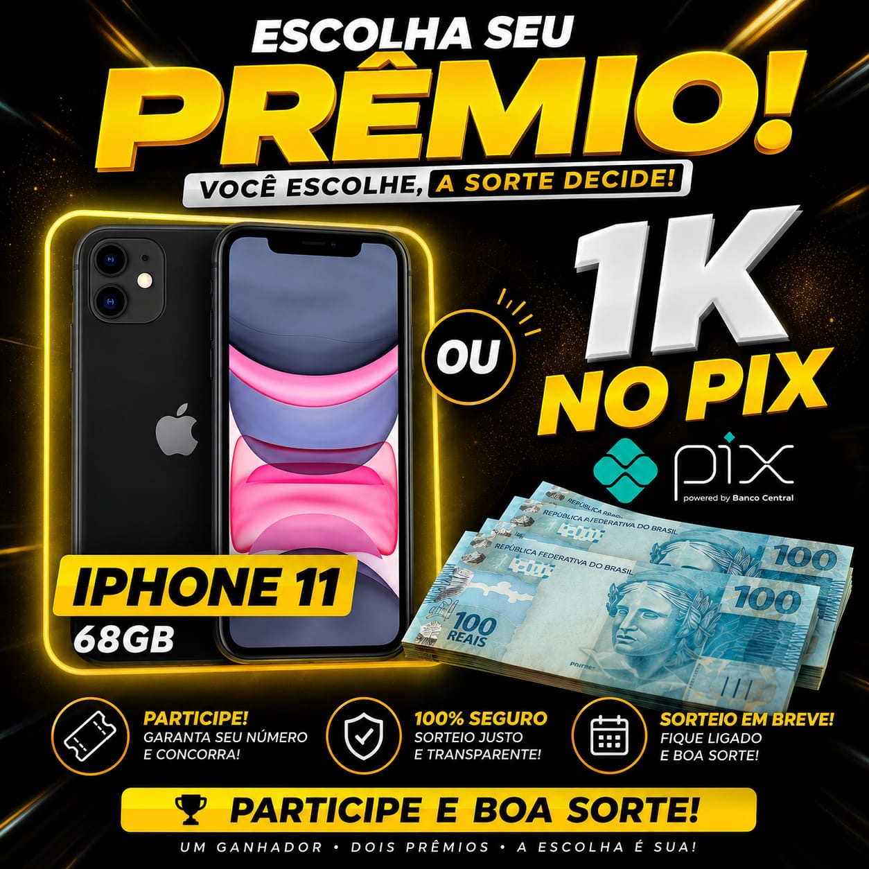 iPhone 11 ou 1K no pix — foto 1