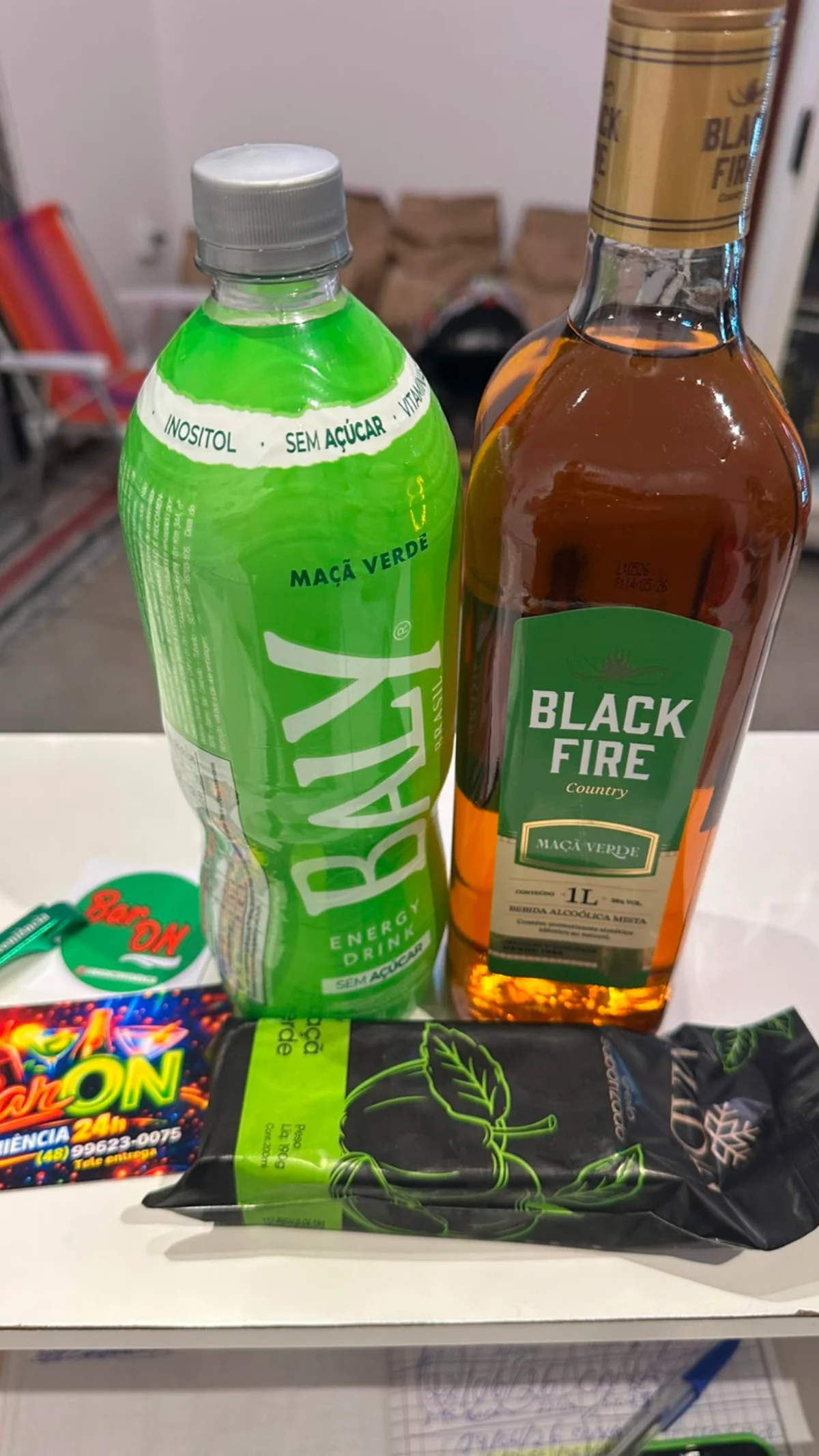 Kit combo completo red label 1l+energético  2l+ gelo 3kg — foto 2