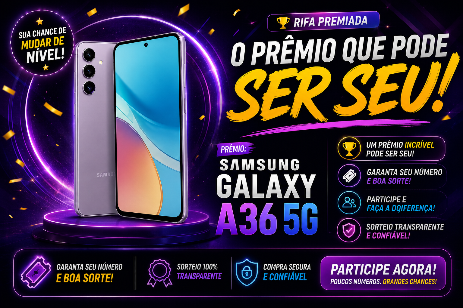 Show de Prêmios 2026 - Galaxy A36