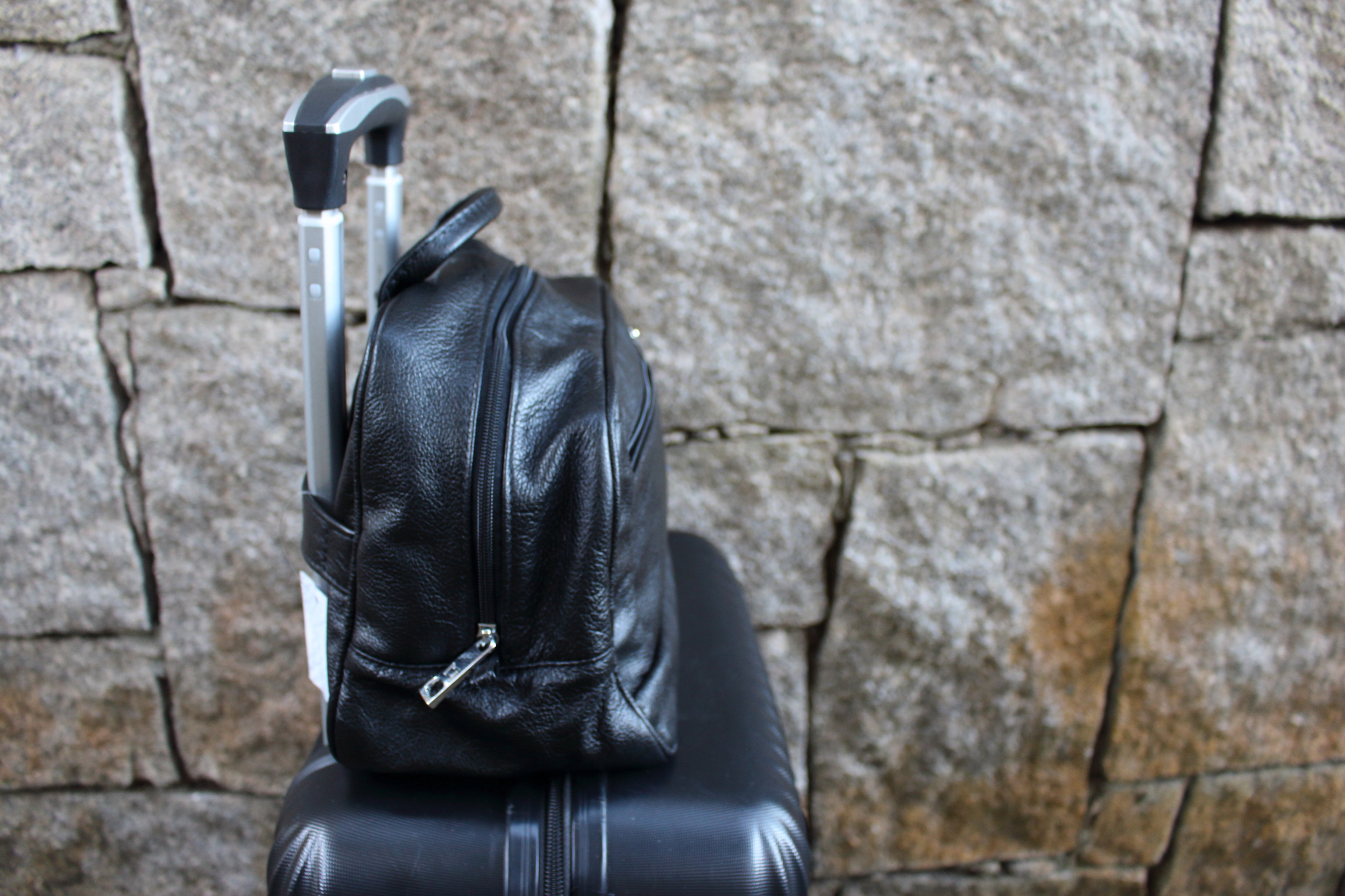 Bolsa de couro preta Laci Baruffi — foto 4