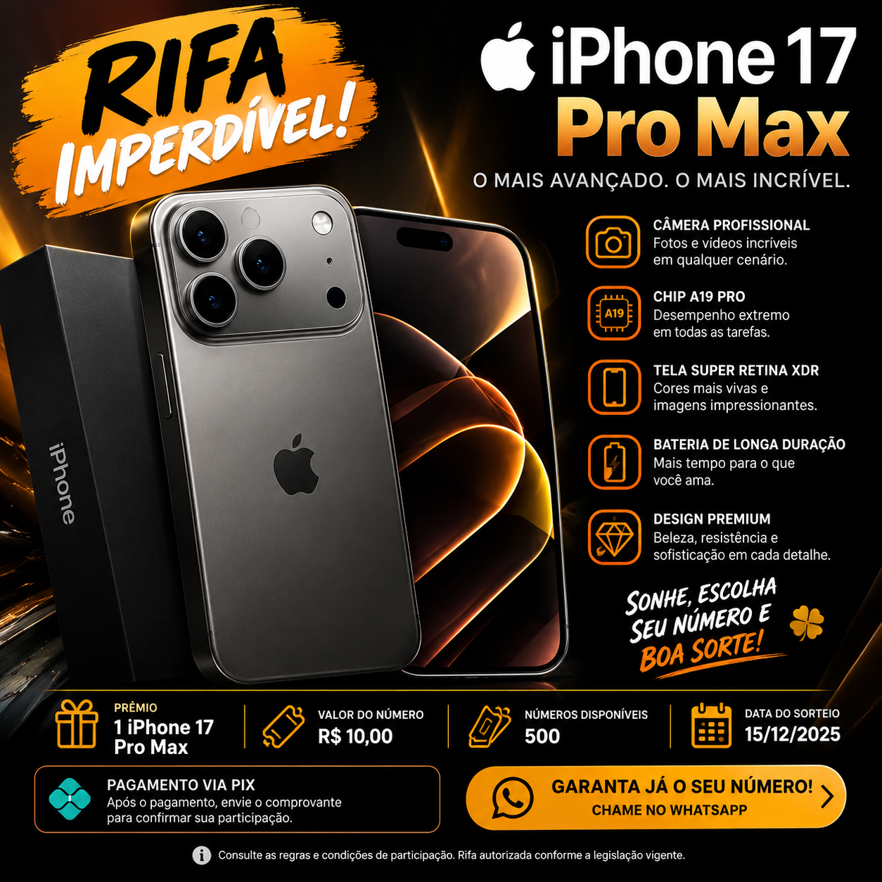 iPhone 17 pro Max e realme C71 e Galaxy A07 e outros